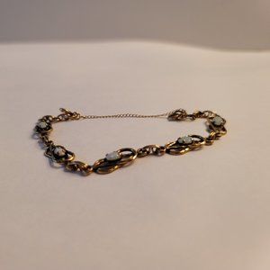 12K Gold Filled Opal Bracelet